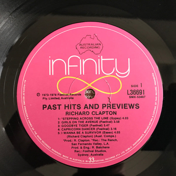 Richard Clapton – Past Hits & Previews LP vinyl record, image 5 of 6