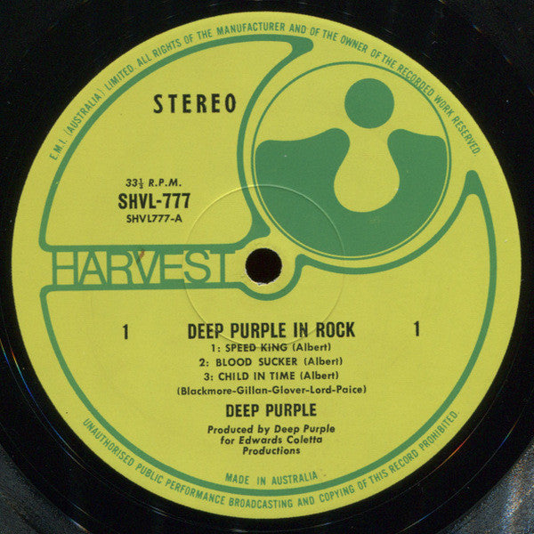 Deep Purple – In Rock LP vinyl record, image 3 of 8