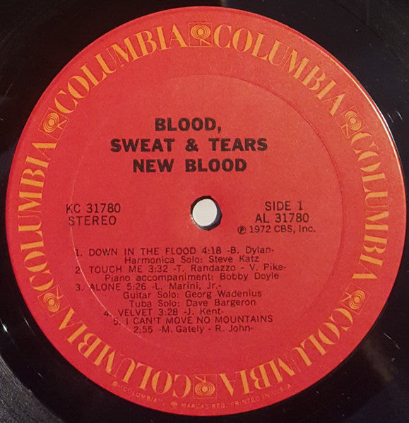 Blood, Sweat And Tears – New Blood LP vinyl record, image 5 of 8