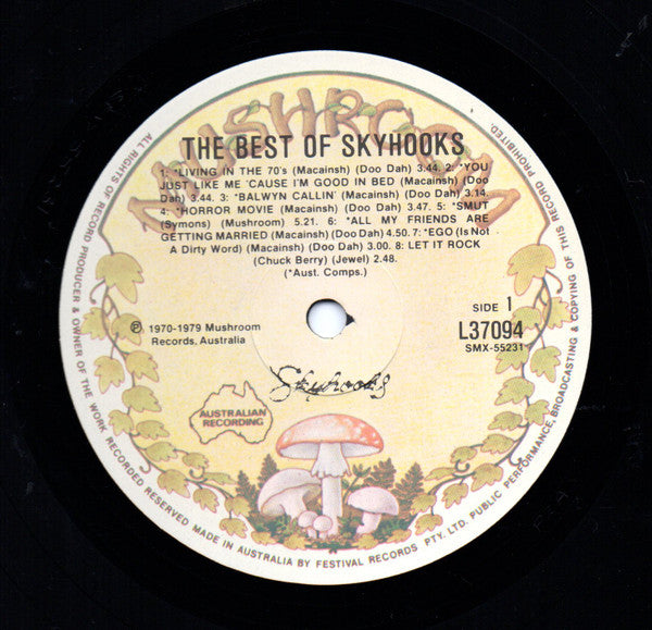 Skyhooks – The Best Of Skyhooks LP vinyl record, image 3 of 4