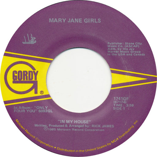 Mary Jane Girls – In My House 7" vinyl record, image 1 of 2