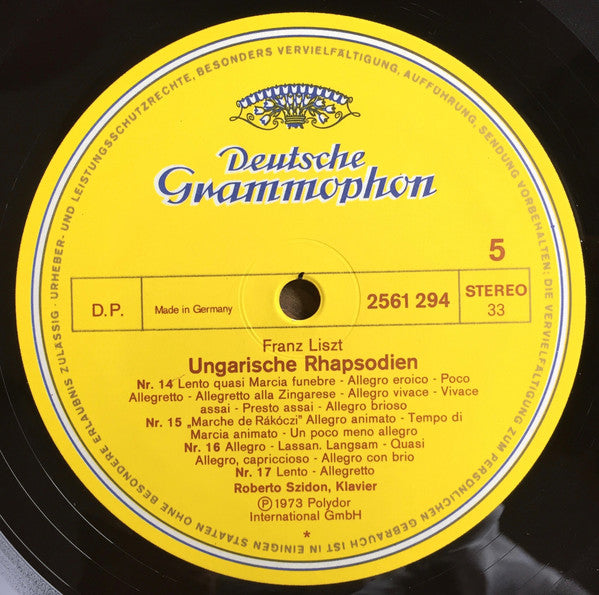 Franz Liszt, Roberto Szidon – Ungarische Rhapsodien (3xLP) LP vinyl record, image 7 of 10