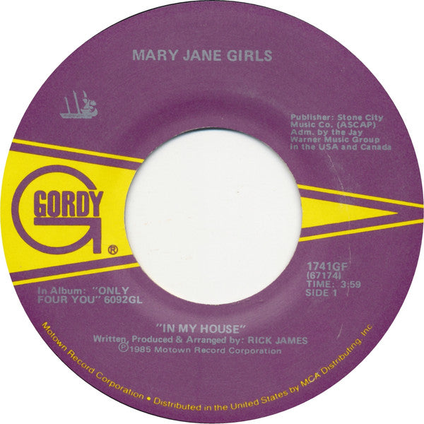 Mary Jane Girls – In My House 7" vinyl record, image 1 of 2