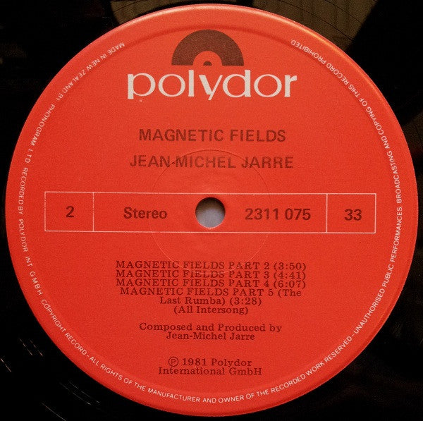 Jean-Michel Jarre – Magnetic Fields LP vinyl record, image 6 of 6