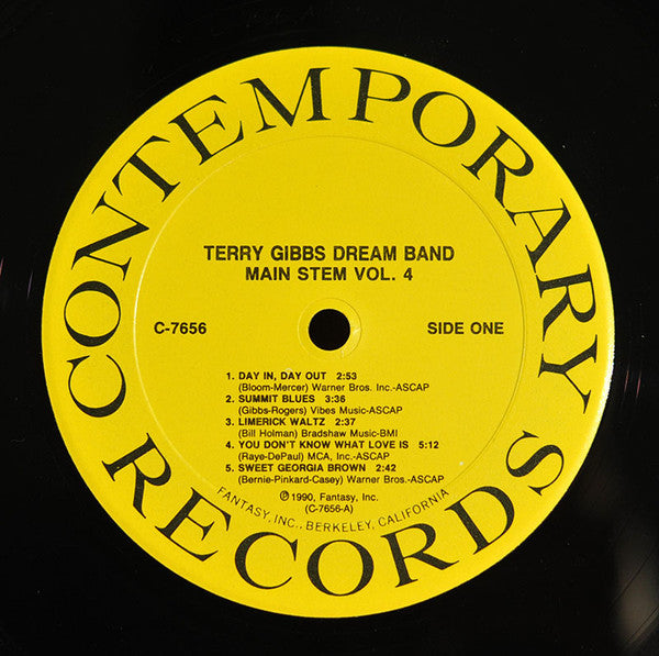 Terry Gibbs Dream Band – Volume Four Main Stem LP vinyl record, image 3 of 4