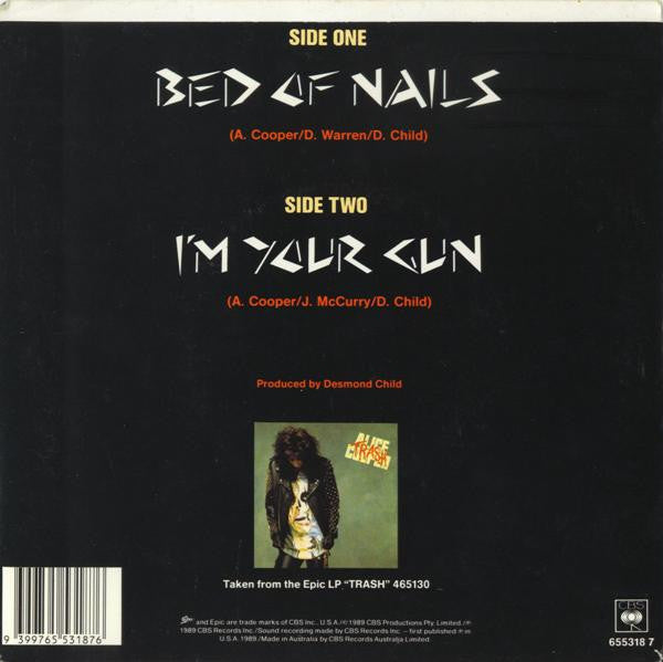 Alice Cooper – Bed Of Nails 7" vinyl record, image 2 of 4