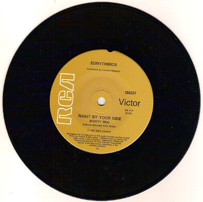 Eurythmics – Right By Your Side 7" vinyl record, image 4 of 4