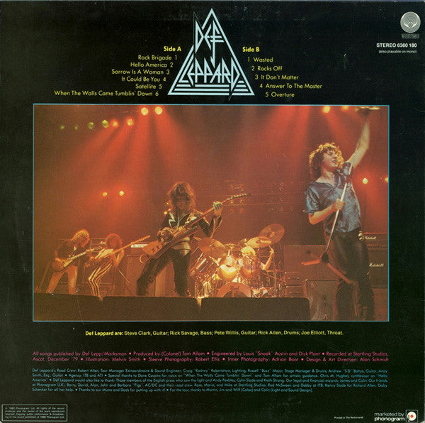 Def Leppard – On Through The Night LP vinyl record, image 2 of 4