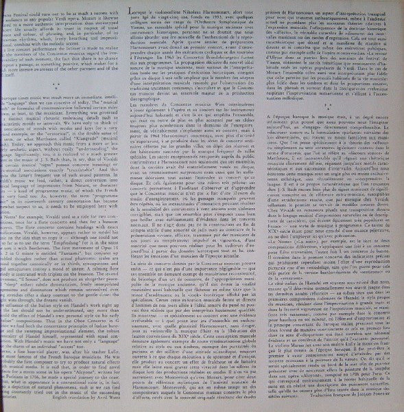 Concentus Musicus Wien, Nikolaus Harnoncourt – Concentus In Concert (Holland Festival) LP vinyl record, image 6 of 10