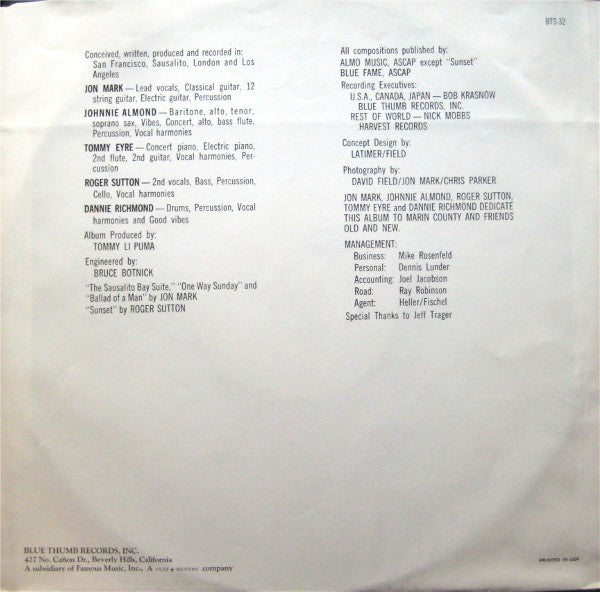 Mark-Almond – Mark-Almond II LP vinyl record, image 4 of 6