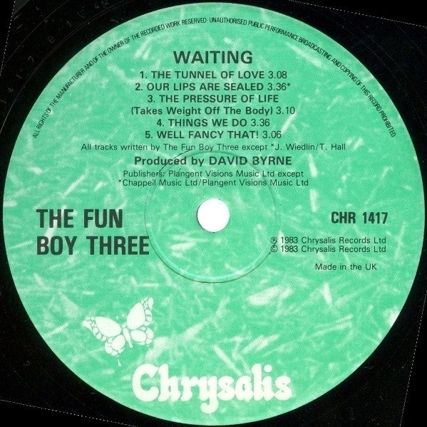 Fun Boy Three – Waiting LP vinyl record, image 4 of 4
