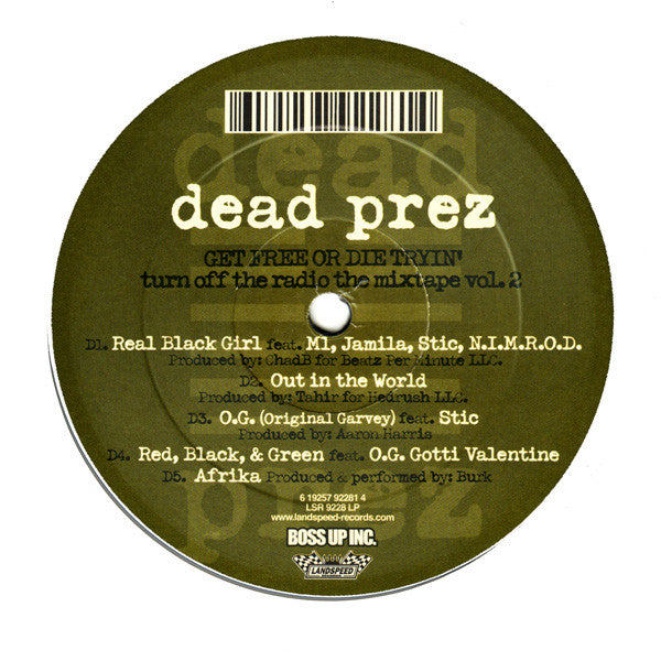 Dead Prez – Turn Off The Radio: The Mixtape Vol. 2-Get Free Or Die Tryin' (2xLP) LP vinyl record, image 3 of 6