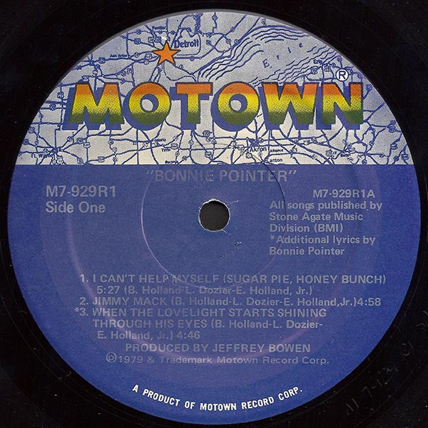 Bonnie Pointer – Bonnie Pointer LP vinyl record, image 3 of 6