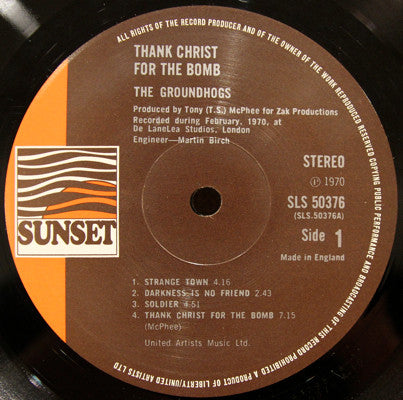 The Groundhogs – Thank Christ For The Bomb LP vinyl record, image 3 of 4