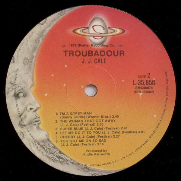 J.J. Cale – Troubadour LP vinyl record, image 4 of 4