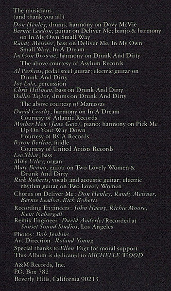 Rick Roberts – Windmills LP vinyl record, image 4 of 4
