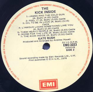 Kate Bush – The Kick Inside LP vinyl record, image 4 of 4