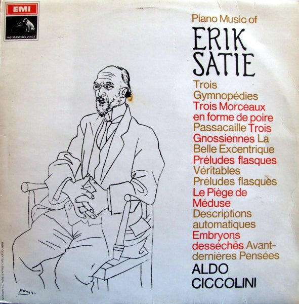 Erik Satie, Aldo Ciccolini – Piano Music LP vinyl record, image 1 of 2