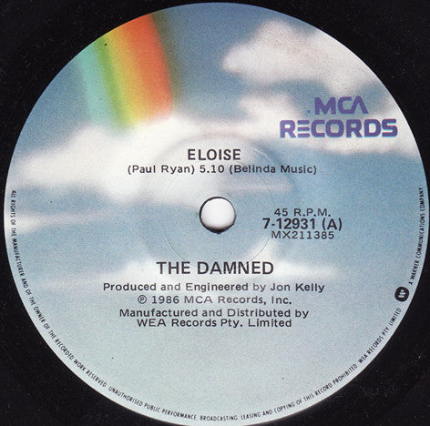 The Damned – Eloise 7" vinyl record, image 3 of 4