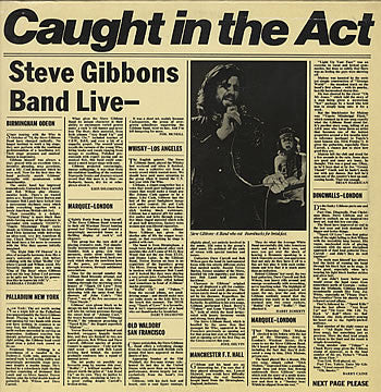 Steve Gibbons Band – Caught In The Act LP vinyl record, image 1 of 4