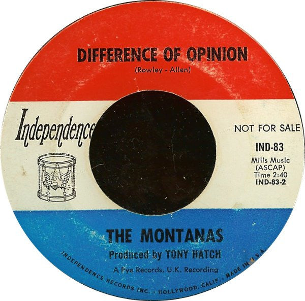 Montanas – You've Got To Be Loved 7" vinyl record