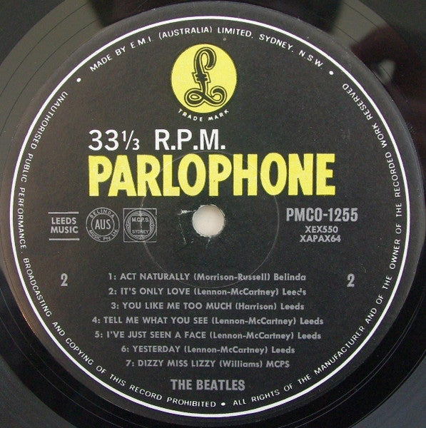 The Beatles – Help! LP vinyl record, image 4 of 4