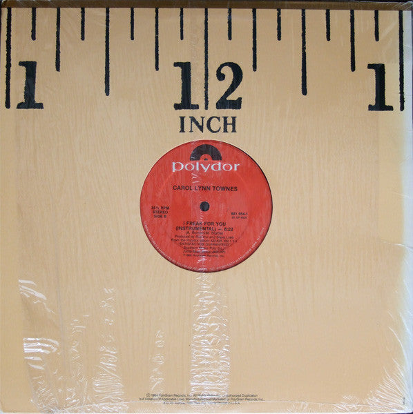 Carol Lynn Townes – I Freak For You 12" vinyl record, image 2 of 4