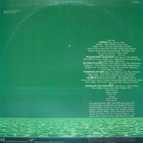 Mike Oldfield – Crises LP vinyl record, image 3 of 5