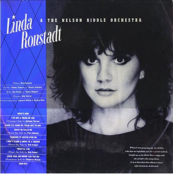 Linda Ronstadt, Nelson Riddle And His Orchestra – What's New LP vinyl record, image 5 of 6