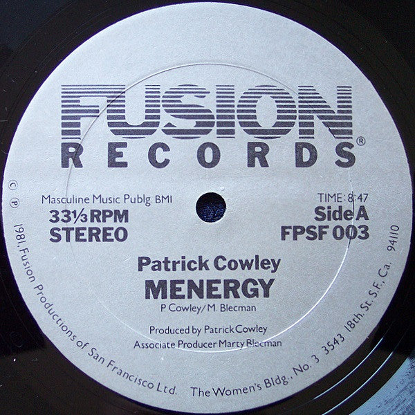 Patrick Cowley – Menergy