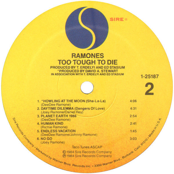 Ramones – Too Tough To Die LP vinyl record, image 4 of 6