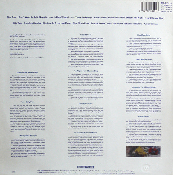 Everything But The Girl – Idlewild LP vinyl record, image 2 of 4