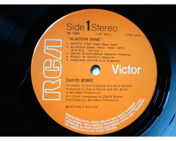 David Bowie – Aladdin Sane LP vinyl record, image 3 of 7