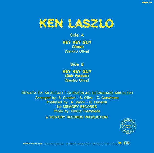 Ken Laszlo – Hey Hey Guy 12" vinyl record, image 2 of 4