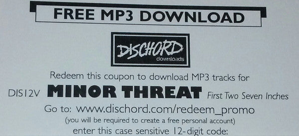Minor Threat – Minor Threat 12" vinyl record, image 6 of 9