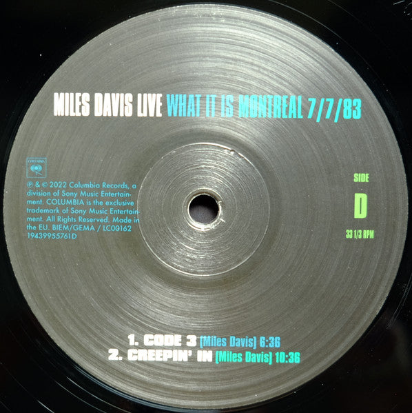 Miles Davis – Miles Davis Live (What It Is) (Montreal 7/7/83) (2xLP) LP vinyl record, image 7 of 10