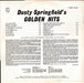 Dusty Springfield – Dusty Springfield's Golden Hits LP vinyl record, image 2 of 4