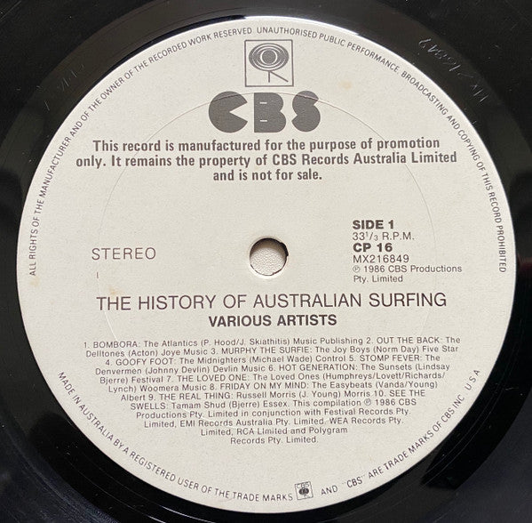 Various – Nat Young's The History Of Australian Surfing LP vinyl record, image 4 of 4
