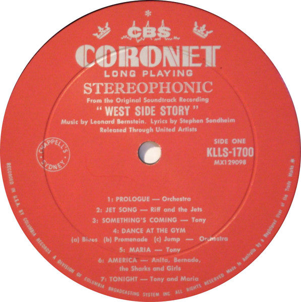 Natalie Wood, Richard Beymer, Russ Tamblyn, Rita Moreno, George Chakiris, Leonard Bernstein, Stephen Sondheim, Johnny Green – West Side Story (The Original Sound Track Recording) LP vinyl record, image 3 of 4