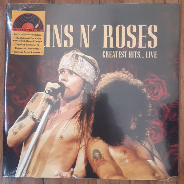 Guns N' Roses – Greatest Hits... Live LP vinyl record, image 3 of 4