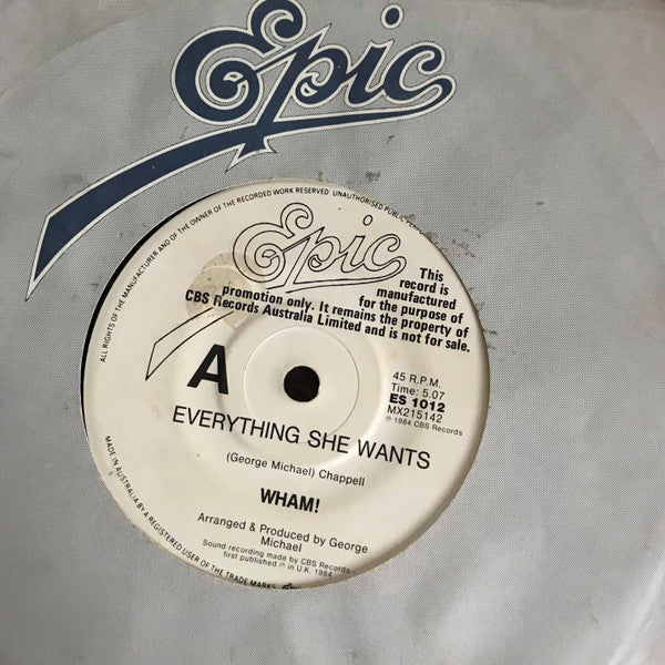 Wham! – Last Christmas / Everything She Wants
