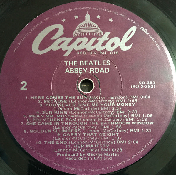 The Beatles – Abbey Road LP vinyl record, image 4 of 9