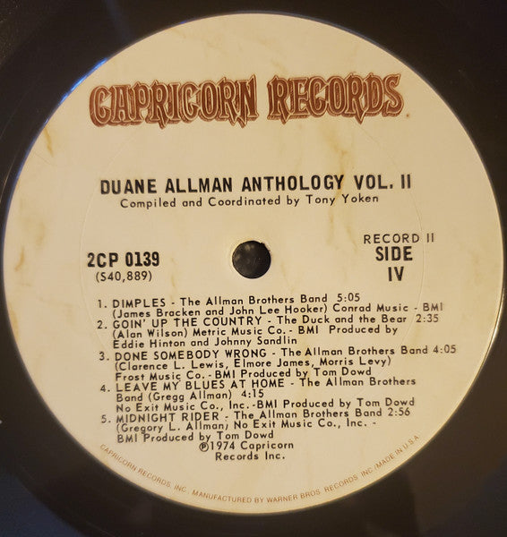 Duane Allman – An Anthology Vol. II (2xLP) LP vinyl record, image 8 of 10