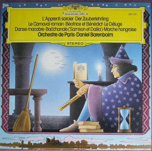 Hector Berlioz, Paul Dukas, Camille Saint-Saëns, Daniel Barenboim, Orchestre De Paris – Le Carnaval Romain - Béatrice Et Bénédict - La Damnation De Faust - Le Déluge - Samson Et Dalila - Danse Macabre - L'Apprenti Sorcier LP vinyl record, image 1 of 4