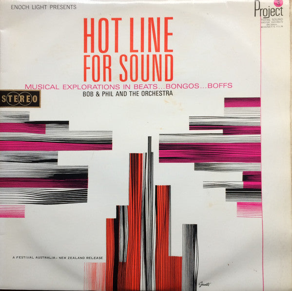 Bob & Phil And The Orchestra – Hot Line For Sound (Musical Explorations In Beats...Bongos...Boffs) LP vinyl record, image 1 of 4