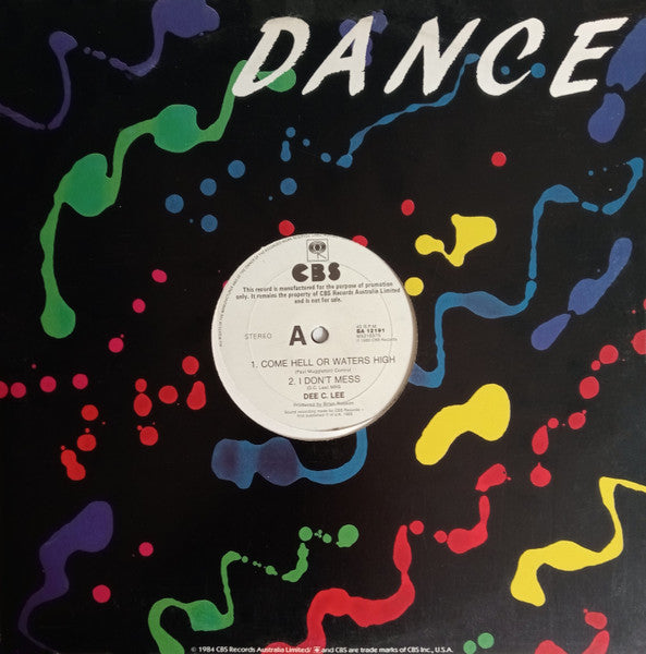Dee C. Lee – Come Hell Or Waters High 12" vinyl record, image 3 of 3