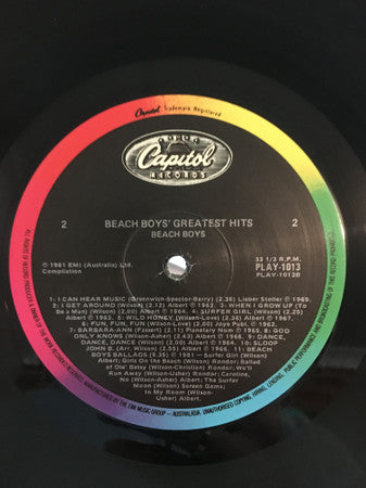 The Beach Boys – Beach Boys’ Greatest Hits LP vinyl record, image 4 of 4