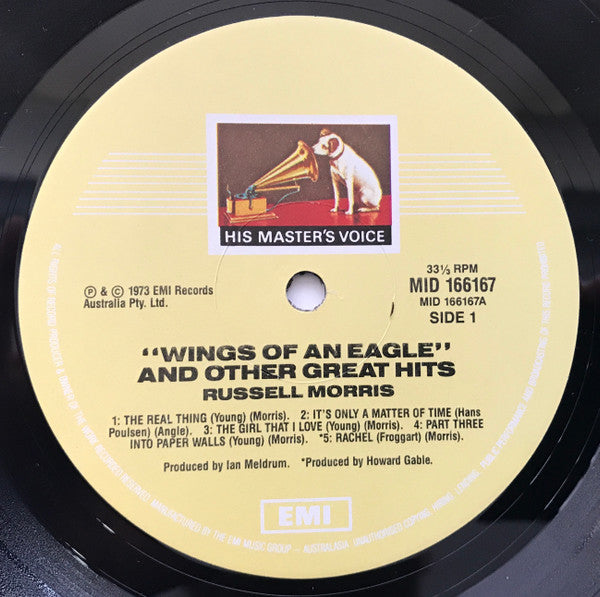 Russell Morris – Wings Of An Eagle And Other Great Hits LP vinyl record, image 3 of 4