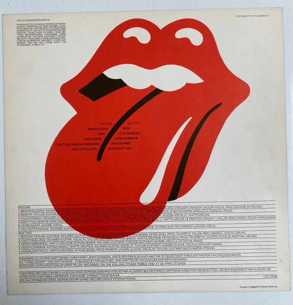 The Rolling Stones – Sticky Fingers LP vinyl record, image 5 of 10