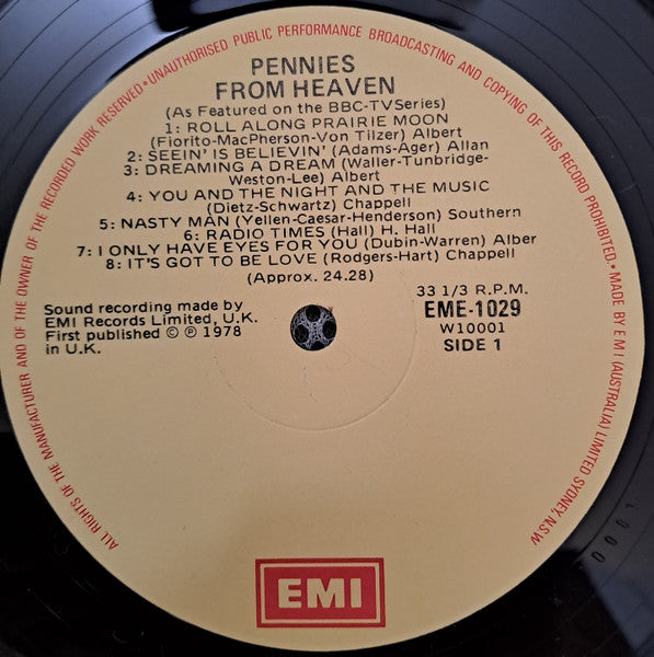 Various – Pennies From Heaven (As Featured In The BBC TV Series) LP vinyl record, image 3 of 4